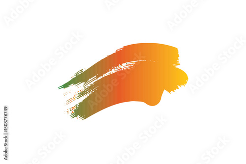 "Pink lipstick smear texture with abstract makeup brush strokes, vibrant red cosmetic product on a digital painting background 