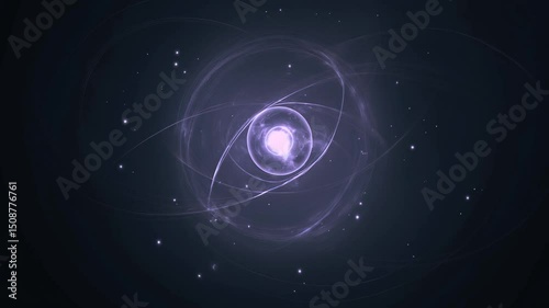 Toroidal structure flowing through dimensional space photo