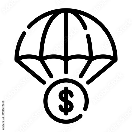 bailout line icon