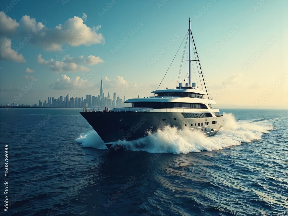 Fototapeta premium yacht in the sea