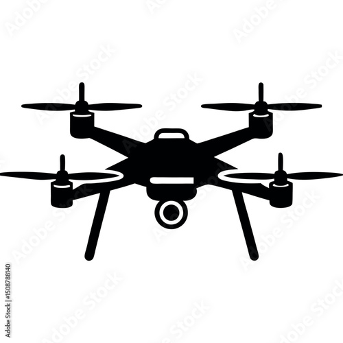 Quadcopter Drone Icon Aerial Photography and Videography