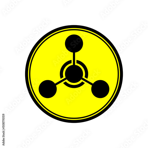 cheemical weapons sign, black yellow