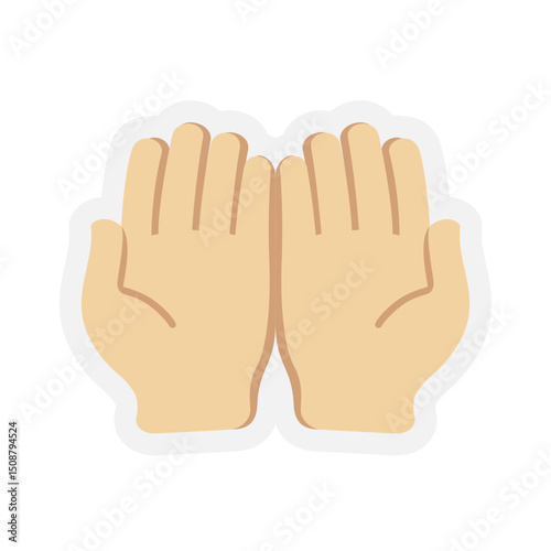Palms Up Together Medium-Light Skin