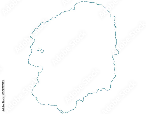 栃木県　地図　白　イラスト