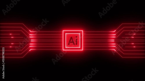 ai agent-neon line background. with virtual reality at office. AI Agents, Headlines Fast Scree international communication network concept. Multinational people community. Human resources.