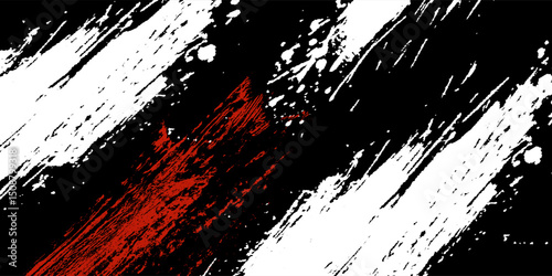 black white and red grunge texture background. eps 10