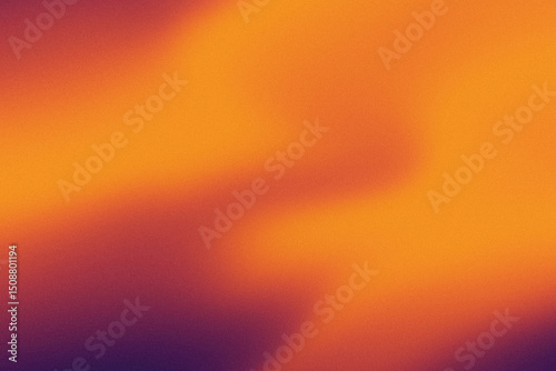 Abstract dreamy noise gradient background in vibrant fusion of yellow and orange hues creates a dynamic fluid texture
