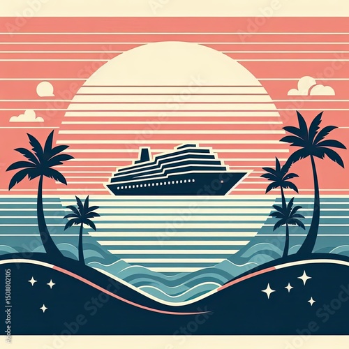 Elegant Cruise in Warm Pastel Tones