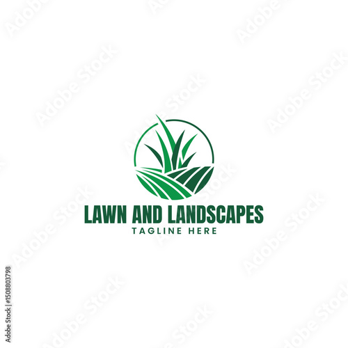 Lawn Care and Landscaping Logo