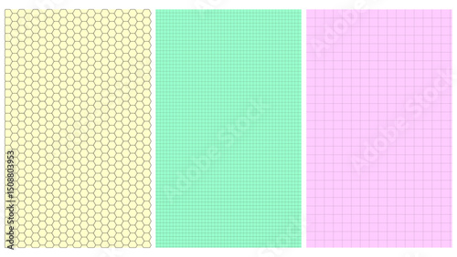 set of colorful paper