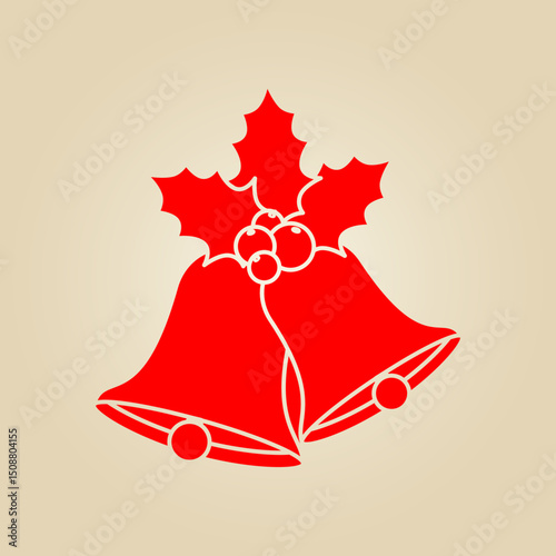 Bell trendy artwork glorious abstract vector illustration colorful applicable design