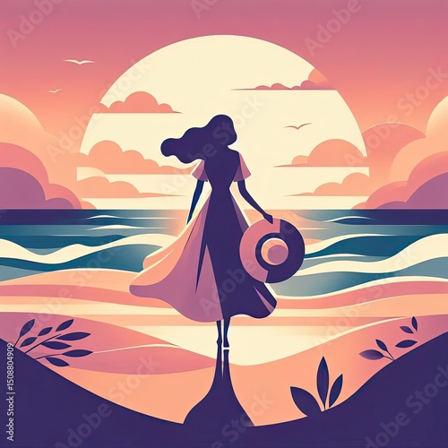 Silhouette of Serenity at Dusk