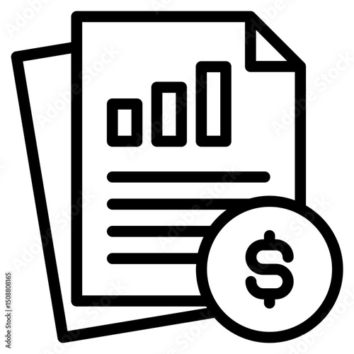 Statement icon in vector illustration
