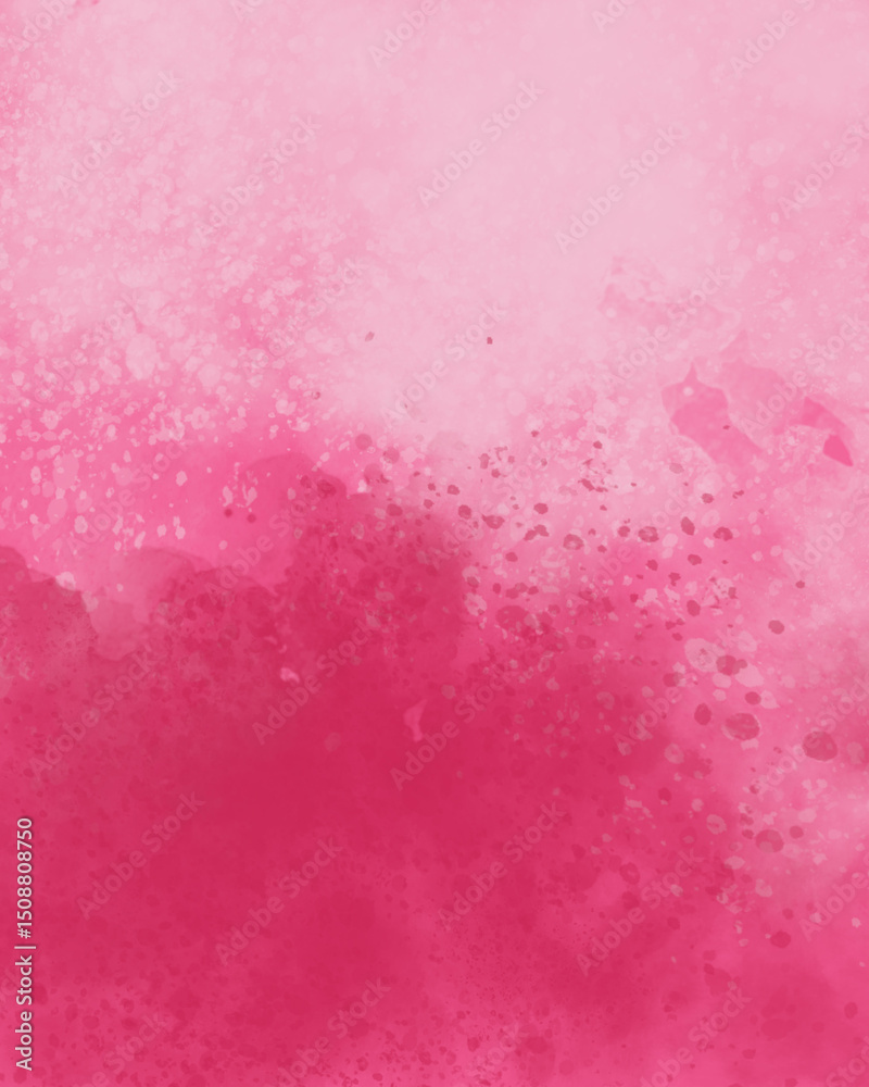 Obraz premium Watercolor pink color gradation abstract illustration for wallpaper background