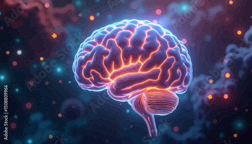 Digital Representation Of A Human Brain