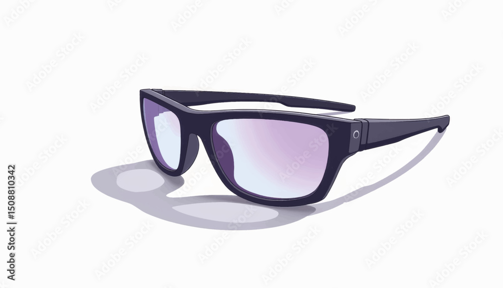 Fototapeta premium Futuristic digital fatigue relief glasses in sleek design, tech innovation