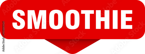 smoothie sticker. smoothie sign on transparent background