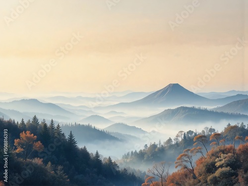 sunrise in the mountains