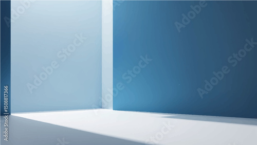 Abstract with shadow from window color blue and blue. background for text insertion and presentation product Abstract


