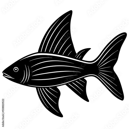 distinctive dorsal fin