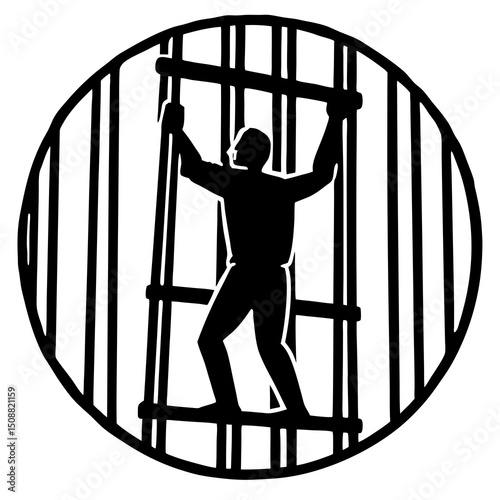 man in jail