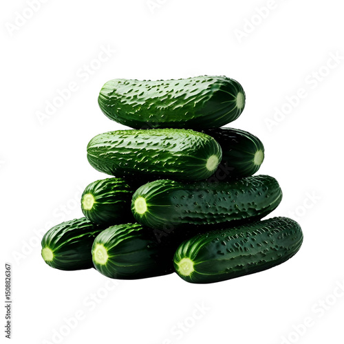cucumber isolated on white