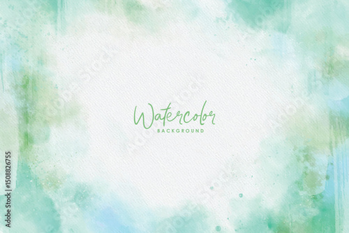 Rectangular Watercolor Background Vector – Hand-Painted Abstract Wash in EPS Format – Ideal for Invitations, Branding, Web Banners, and Social Media Posts