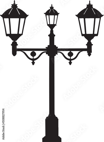 A black and white sketch of a traditional lantern used for vintage decor or adventure themes.