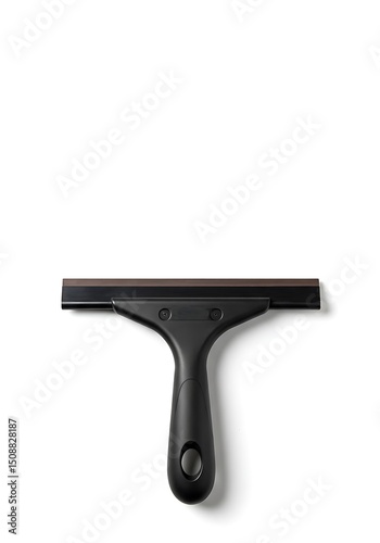 Black window scraper with handle