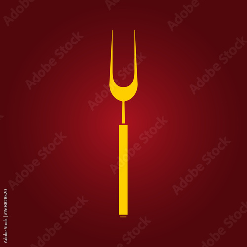 Fork trendy artwork magnificent abstract vector illustration colorful applicable design