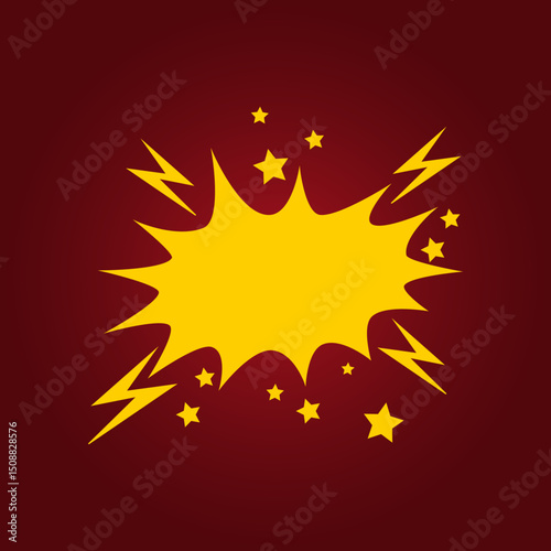 Thunderbolts trendy artwork magnificent abstract vector illustration colorful applicable design