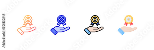 Service  Icon set multiple style collection