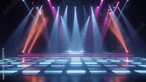 スポットライトで照らされたステージ
