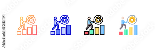 Challenge Icon set multiple style collection