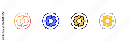 Failure Icon set multiple style collection