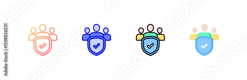 Public Safety Icon set multiple style collection
