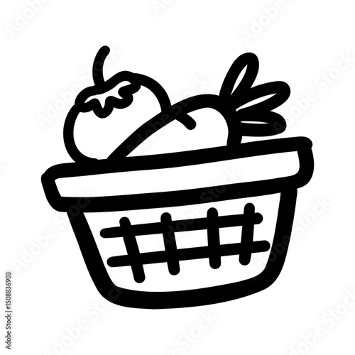vegetable basket icon