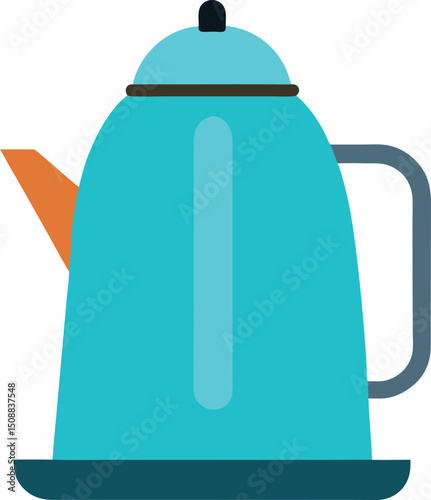 tea kettle on a white background