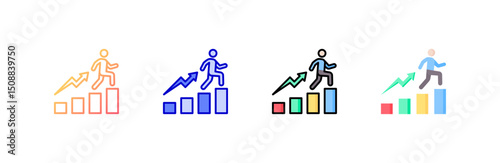 Increase Icon set multiple style collection