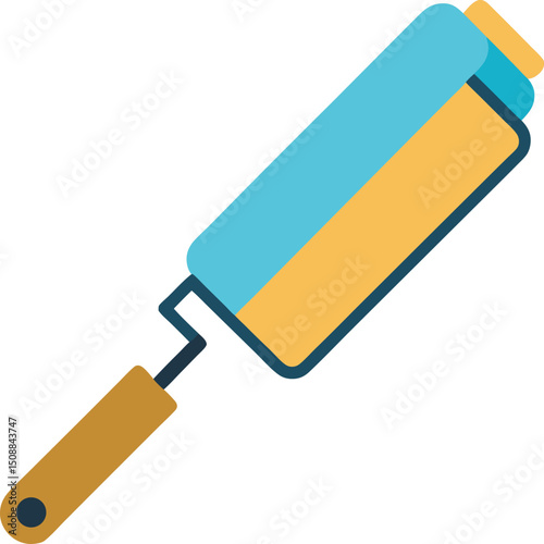 paint roller isolated on white