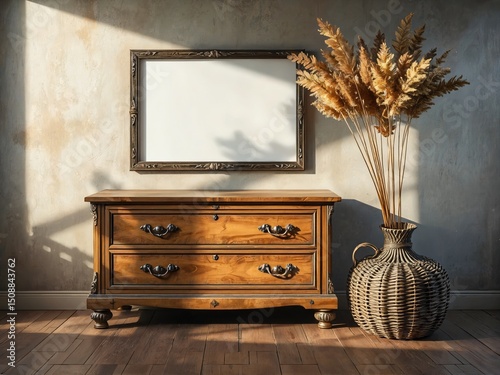 antique furniture in the room