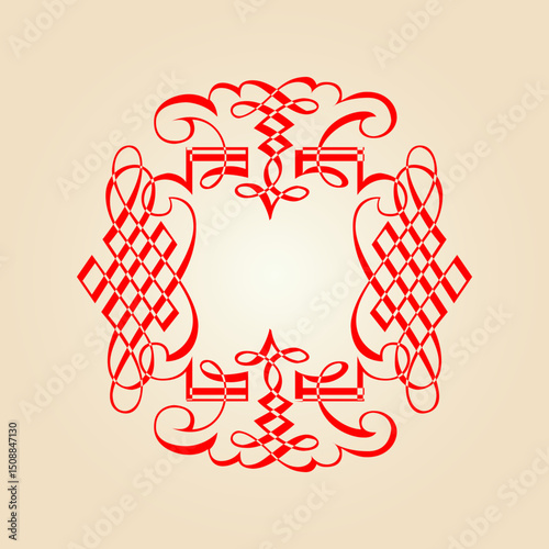 Floral ornament trendy artwork ravishing abstract vector illustration colorful practical design