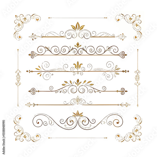 Transparent PNG available
Elegant decorative dividers, ornate line separators, vintage flourish designs, whimsical borders, and charming embellishments for creative projects, invitations, and layouts 