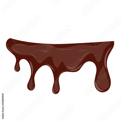 Melted chocolate illustration design