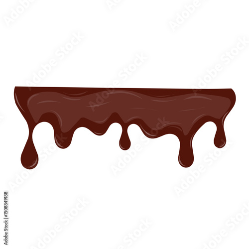 Melted chocolate illustration design