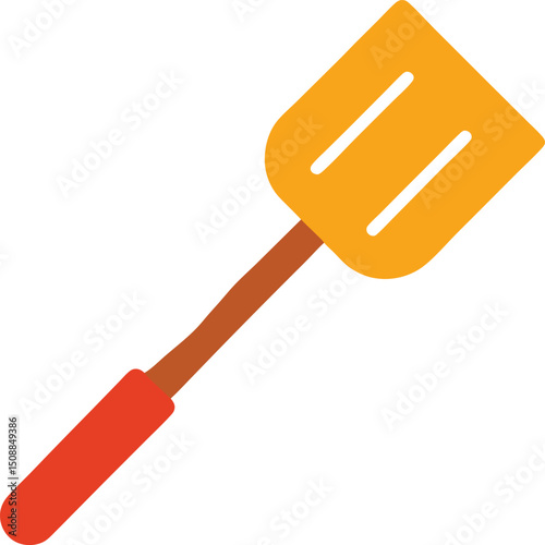 kitchen spatula on white background