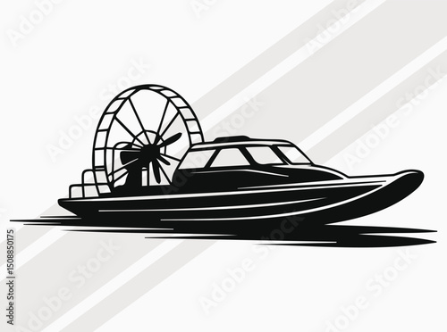 Airboat Silhouette Design of a Fan-Propelled Watercraft for Swamp and Marshland Adventure