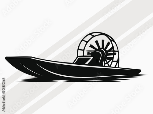 Airboat Silhouette Design of a Fan-Propelled Watercraft for Swamp and Marshland Adventure