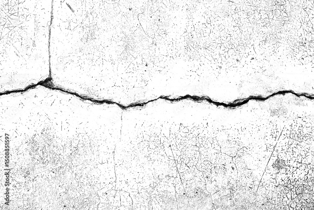 Obraz premium cracked concrete wall transparent