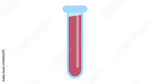 test tube isolated on white background